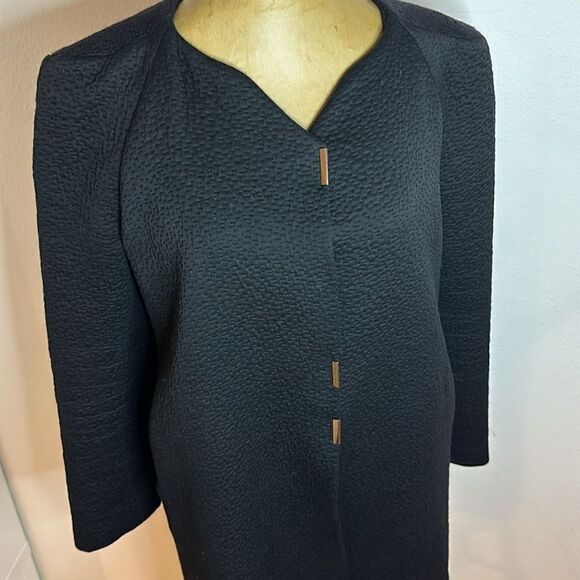 Ba&sh sz 1, M jacket black with gold details wool cotton  blend shoulder detail - Picture 2 of 9